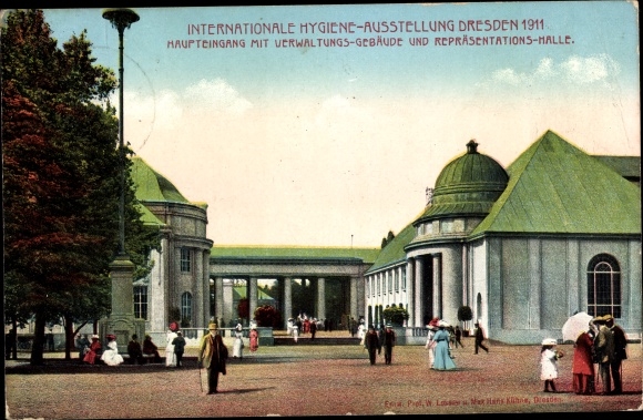 KP Dresden Altstadt, Międzynarodowa Wystawa Higieny 1911, wejście główne