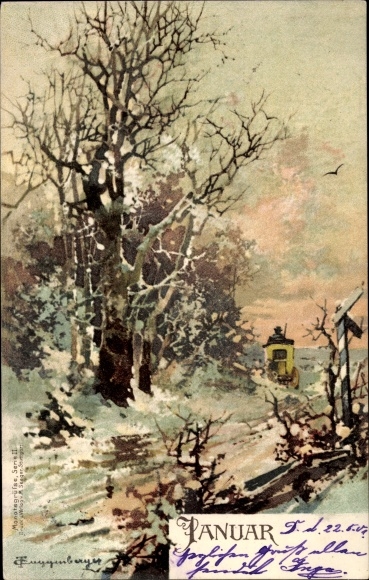 Artist PC Guggenberger, Thomas, month of January, winter, allegory