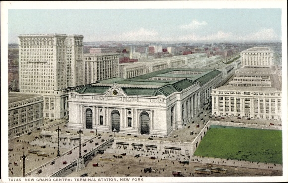 Postcard New York City USA, New Grand Central Terminal Station