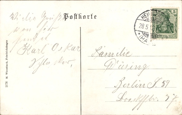 Postcard Berlin Reinickendorf Heiligensee, Heiligensee Switzerland, sailing boats