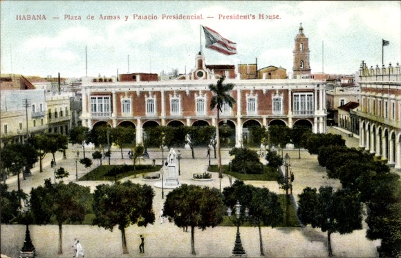 Postcard Havana Habana Cuba, Plaza de Armas, Palacio Presidencial