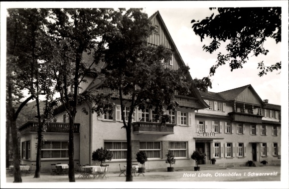 Postcard Ottenhöfen in the Black Forest, Hotel Linde
