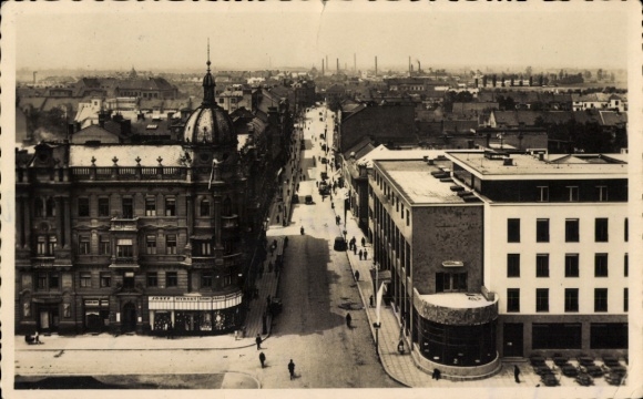 Ak Pardubice Pardubitz Stadt, Geschäft Josef Hybsky, Wilsonova trida