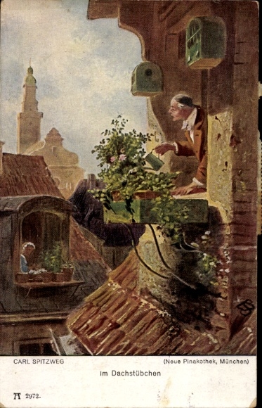 Artist PC Spitzweg, Carl, In the attic
