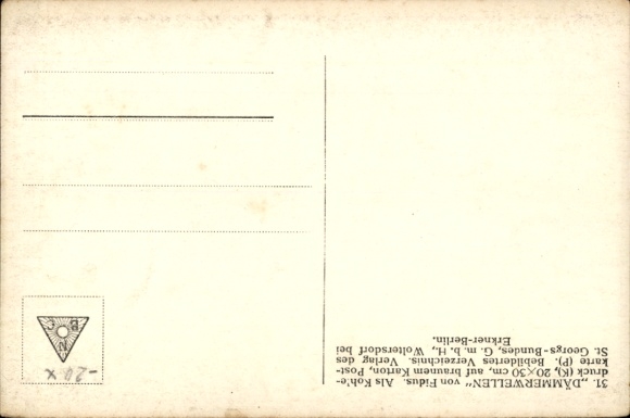 Art Nouveau Artist Postcard Fidus, Twilight Waves