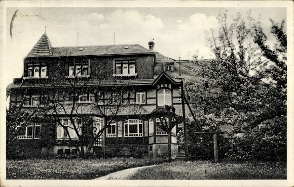 Postcard Niederrödern Rödern Ebersbach near Großenhain Saxony, Federal Convalescent Home
