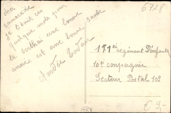 Postcard Germersheim am Rhein, train station, track side