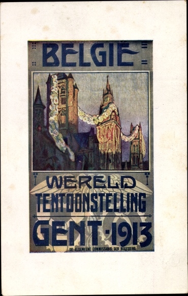 PC Gent East Flanders, world exhibition 1913, towers