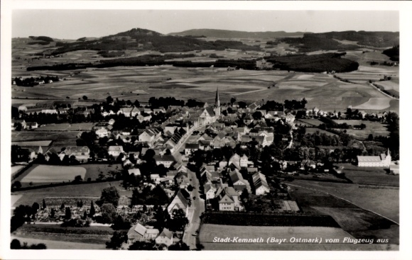 Postcard Kemnath in the Upper Palatinate, aerial photograph