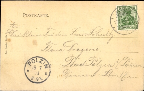 Postcard Kleinmachnow in Brandenburg, Hermann Türck's restaurant, forest