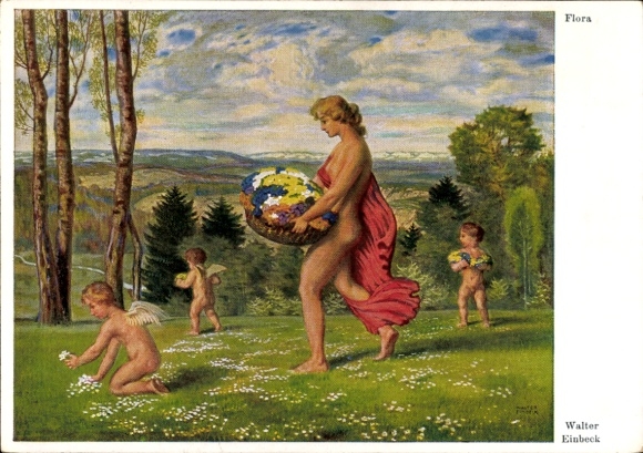 Künstler Ak Einbeck, Walter, Flora
