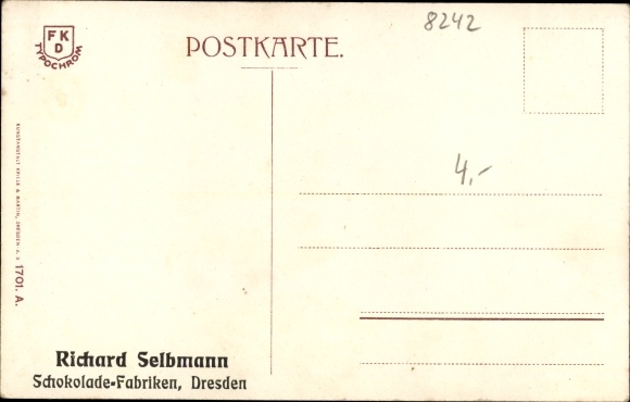 Postcard Altenberg in the Eastern Ore Mountains, railway school