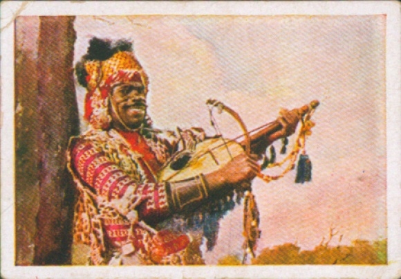 Sammelbild Die bunte Welt Album 1 Bild 88, Exotische Musikanten, Sudan
