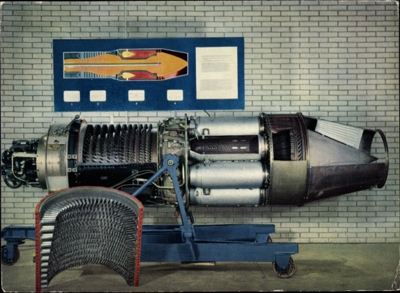 Postcard Haarlemmermeer North Holland Netherlands, Schiphol, Aeroplanorama, aircraft engine