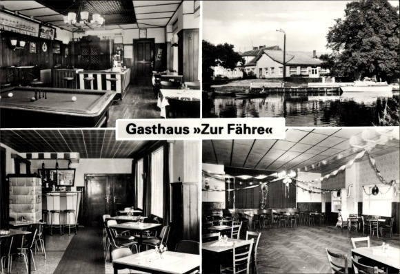 PC Burgwall Zehdenick Oberhavel, Inn Zur Fähre, interior views, exterior view