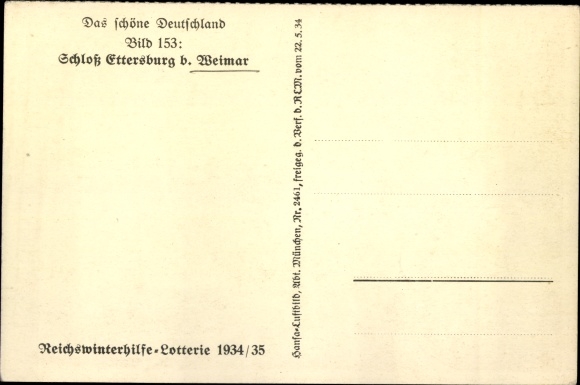 KP Weimar w Turyngii, Zamek Ettersburg, zdjęcie lotnicze, WHW Das schön Niemcy Bild 153