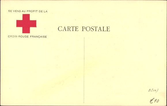 Artist PC French Red Cross, Francs tireurs, child&#39;s burial, I. WK