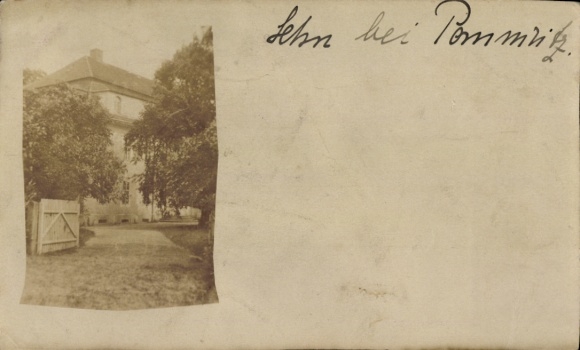 Foto Ak Lehn Plotzen Hochkirch in Sachsen, Gebäude