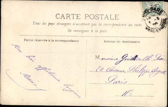 Postcard Ykso, portrait of a Woman