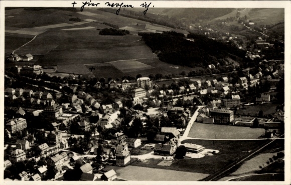 Ak Burkhardtsdorf im Erzgebirge, Fliegeraufnahme