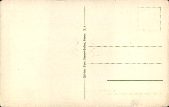 Postcard Bern City, Zoological Garden, Four brown bears in an enclosure
