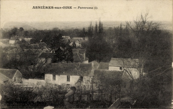 Ak Asnières sur Oise Val d'Oise, Panorama