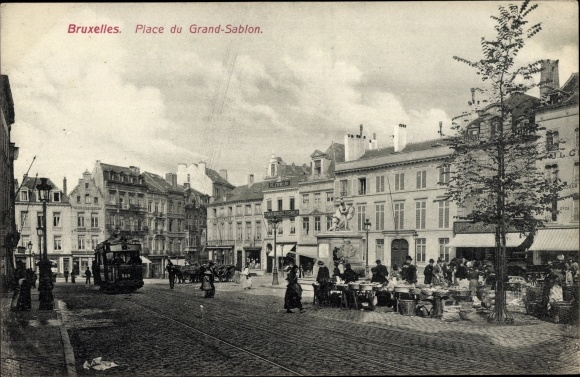 Postcard Brussels Brussels, Place du Grand-Sablon