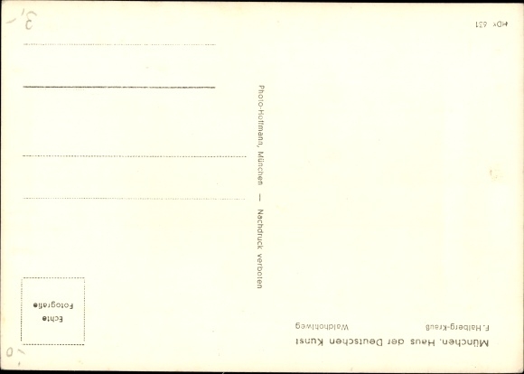 Artist Postcard Halberg Krauß, F., Waldhohlweg, HDK 631