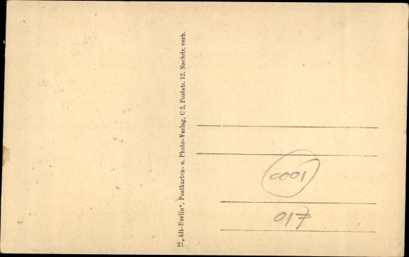 Postcard Berlin Mitte, Hof Fischerstraße 29