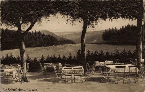 Artist Postcard Gehlberg in Thuringia, Berghotel Schmücke