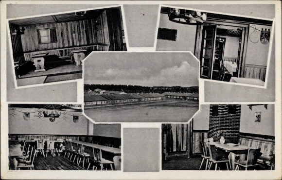Postcard Emmerzhausen in the Westerwald, Reich training camp 4 of the HJ Stegskopf, comradeship rooms
