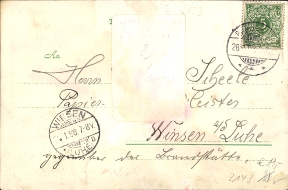 litho Bardowick in Nedersaksen, Gasthof zur Schleuse, Gasthof Reiner, Gasthof Walter, Kathedraal