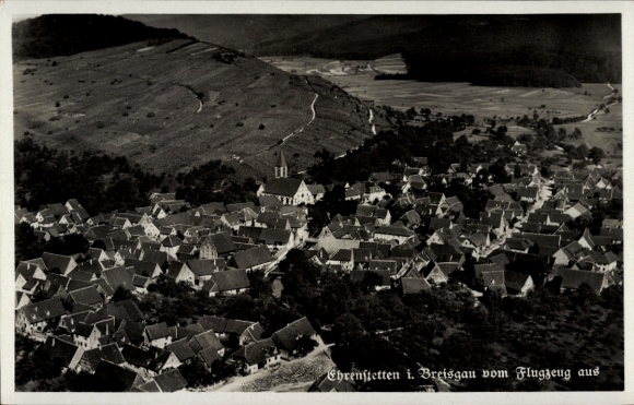 Postcard Ehrenstetten Ehrenkirchen im Breisgau, aerial photograph