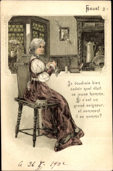 Postzegel Ak Faust 2, Gretchen, Je kunt je eigen kennis gebruiken