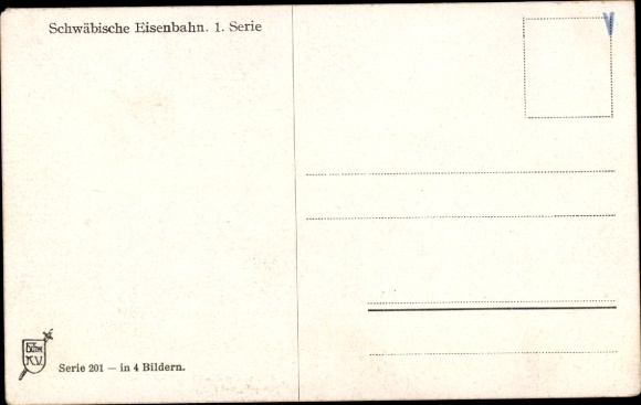 Artist Postcard Boettcher, Hans, On the Swabian Railway, Steam Locomotive, Billy Goat