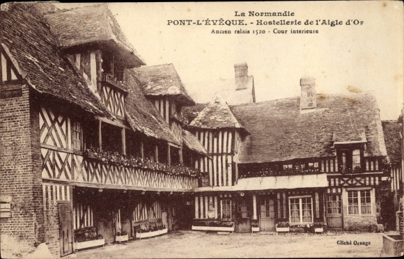 Ak Pont l'Eveque Calvados, Hostellerie de l'Aigle d'Or