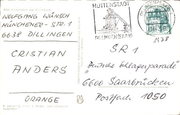 Postcard Hutschdorf Thurnau in Upper Franconia, general view