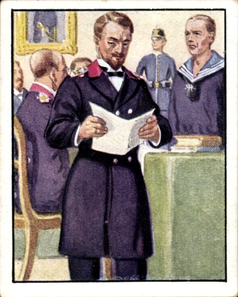 Collective picture people at the rifle, German uniforms, picture 233 Auditor of the Navy 1903, interrogation
