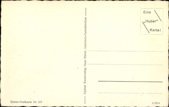 Postcard Garmisch Partenkirchen, Olympic Ice Stadium vs. Zugspitzgruppe, Ice Hockey