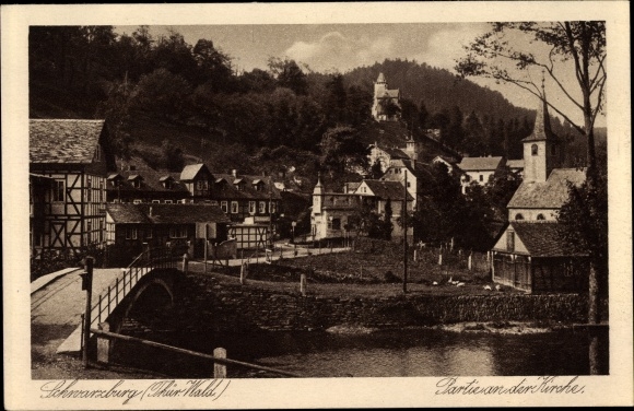 PC Schwarzburg Thuringian Forest, lot at the church