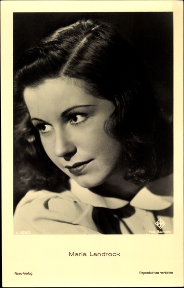 Ak Schauspielerin Maria Landrock, Portrait, UFA Film, Ross A 3209 2