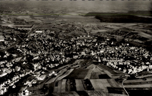 Postcard Ober Ramstadt in the Odenwald Hesse, aerial photograph