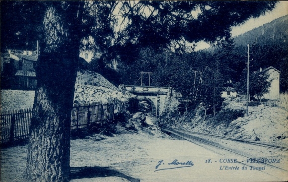 KP Vizzavona Haute Corse Korsyka, wejście do tunelu