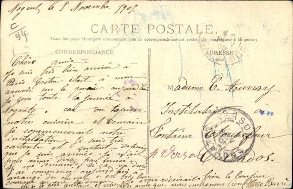 Buchstaben Postcard Nogent sur Marne Val de Marne, Teilansichten, Schools, Casino, Bridge