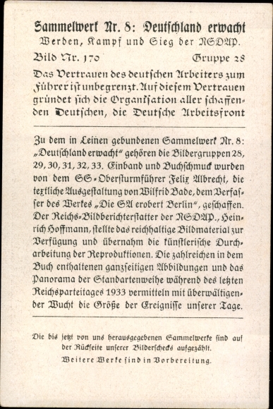 Collection picture Robert Ley, German labor front, DAF, collection 8 picture 170