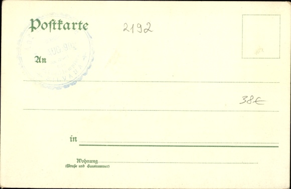 Chromo-Litho Helgoland in Schleswig Holstein, island, Helgoland, flags