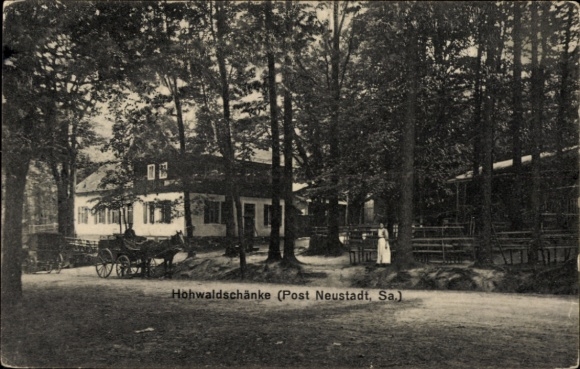 Postcard Neustadt in Sachsen, Hohwaldschänke