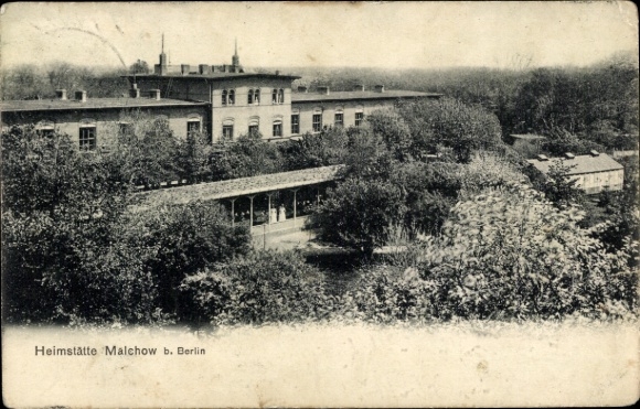 Postcard Berlin Malchow, Heimstätte