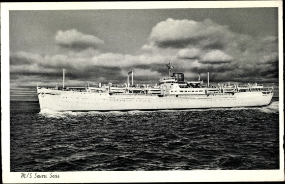 Postcard Steamboat MS Seven Seas, Europa Canada Line