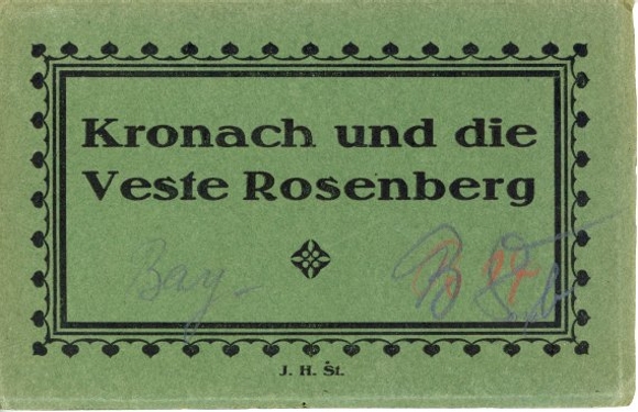 12 Ak im Umschlag  Kronach in Oberfranken, Veste Rosenberg